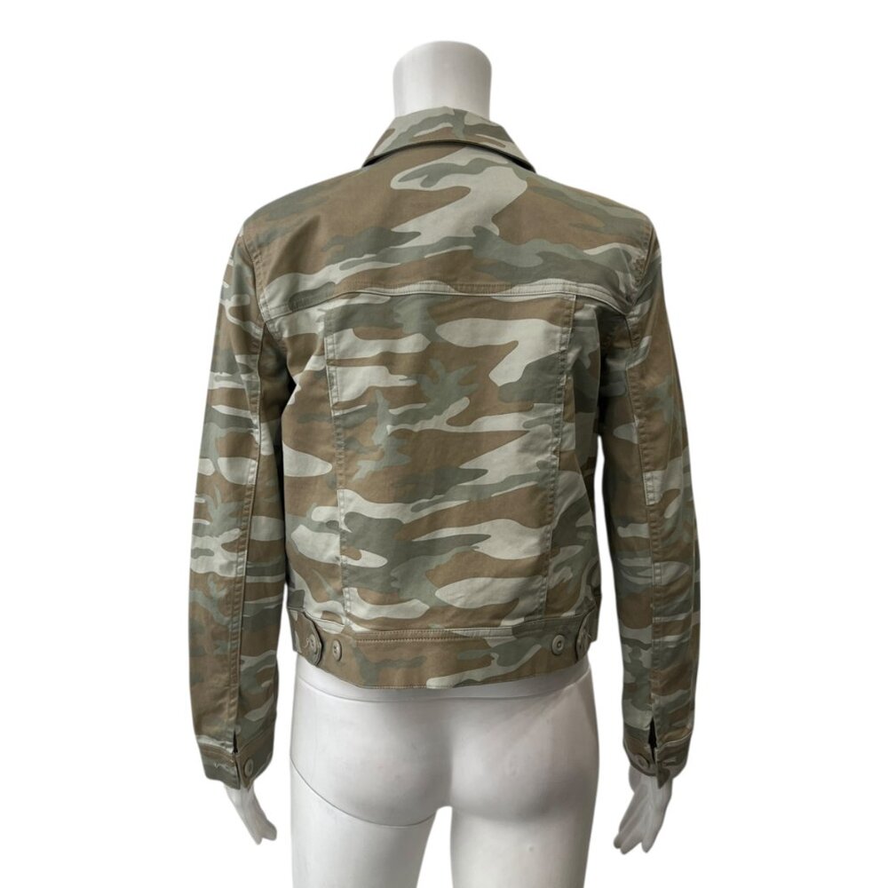 $198 Rails Green Lightsage Steffi Camouflage Cropped Cotton Jacket size XS - Picture 5 of 9